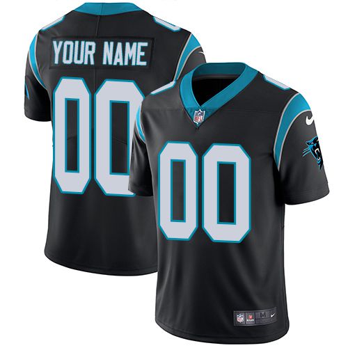 Nike Carolina Panthers Black Men Customized Vapor Untouchable Player Limited Jersey